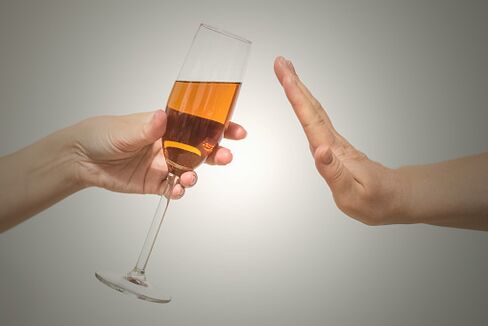 zaprzestanie spożywania alkoholu
